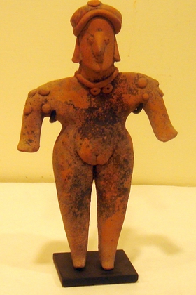 Colima Standing Female Figure