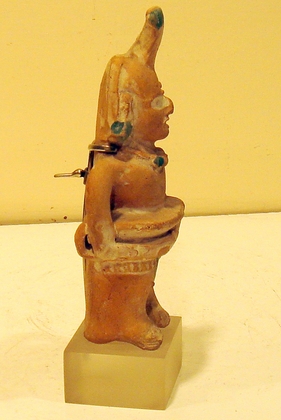 Mayan/Jaina Figural Whistle Wearing a Yoke