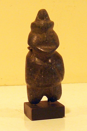 Mezcala Figure, Dark Green Stone