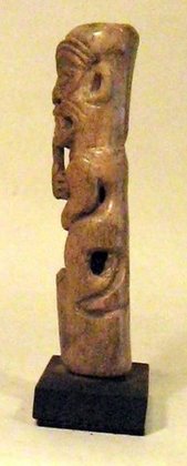 La Tolita Carved Bone, Stylized Figure