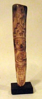 La Tolita Carved Bone Standing Figure