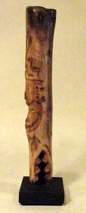 La Tolita Carved Bone Standing Figure