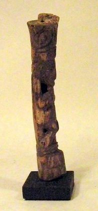 La Tolita Carved Bone, Semi Standing Figure