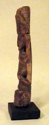 La Tolita Carved Bone, Semi Standing Figure