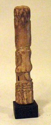 La Tolita Carved Bone, Standing Male Figure