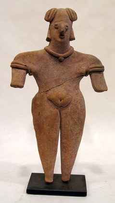 Colima Standing Female Figure